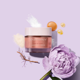EXUVIANCE Age Reverse + Rebuild-5 cream on vanity for daily routine