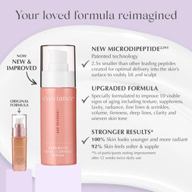EXUVIANCE Age Reverse serum pump highlighting lifting technology for firmer skin