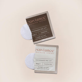 EXUVIANCE Performance Peel AP25 safe-use guide emphasizes frequency control.