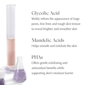 EXUVIANCE texture close-up indicates smoothing and a healthy glow