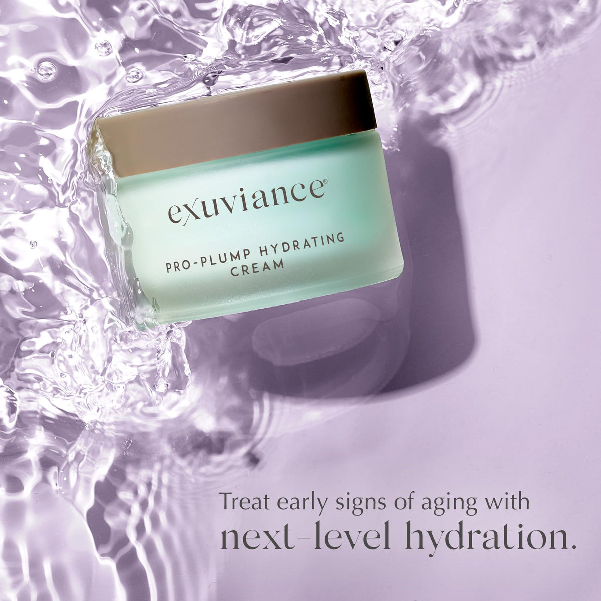 Morning routine shot showing glow after applying EXUVIANCE Pro-Plump