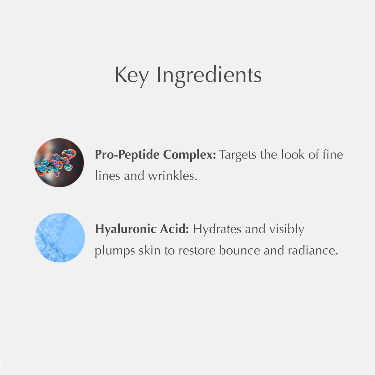 EXUVIANCE Pro-Plump non-comedogenic formula suitable for all skin types