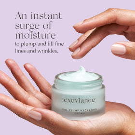 Texture swatch of EXUVIANCE Pro-Plump highlights plumpness and radiance