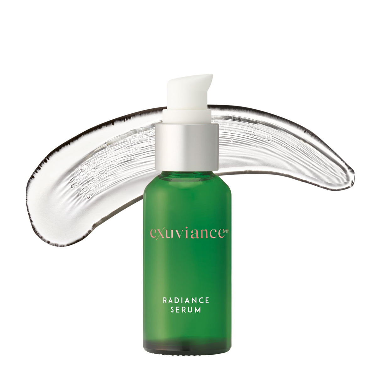 EXUVIANCE Radiance Serum bottle closeup for brighter, more even skin.