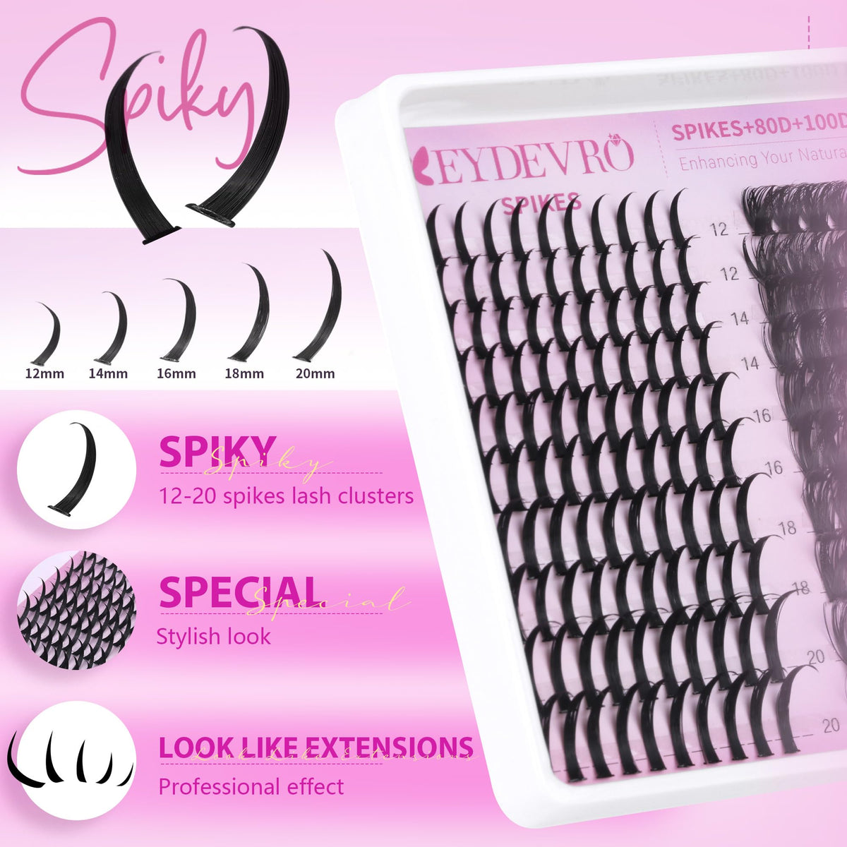 EYDEVRO 300+ pieces kit offers abundant options for multi-look designs.