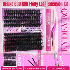 EYDEVRO 60D80D volume lash clusters for fuller, natural-looking eyes