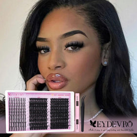 EYDEVRO dramatic wispy look adds texture without heaviness.