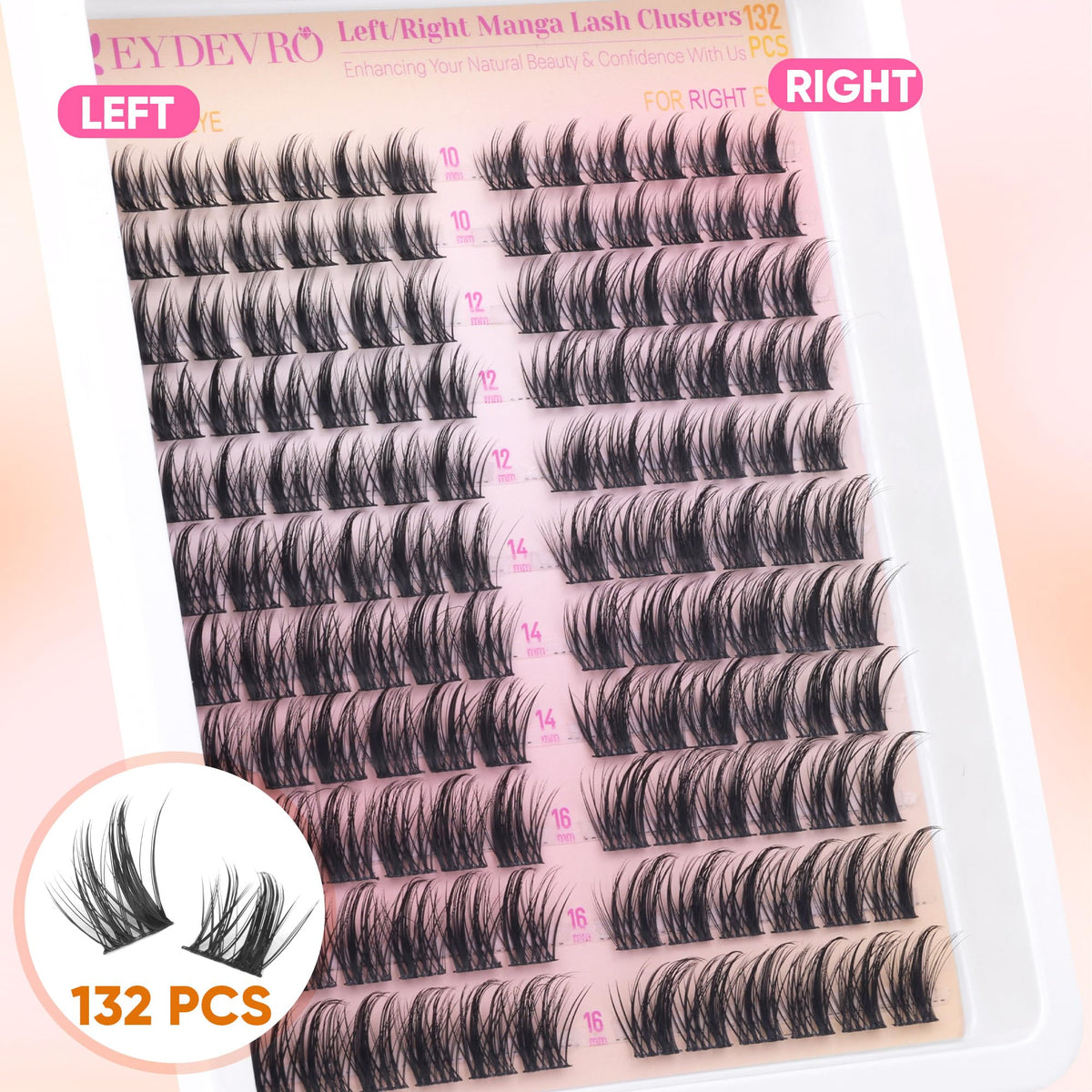 EYDEVRO Manga Lash Clusters Kit cruelty-free lashes crafted with care