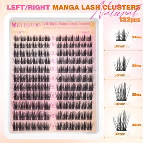 EYDEVRO Manga Lash Clusters Kit soft feel for comfortable wear all day