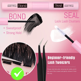 EYDEVRO reusable lash clusters stay curled and ready for multiple wearings