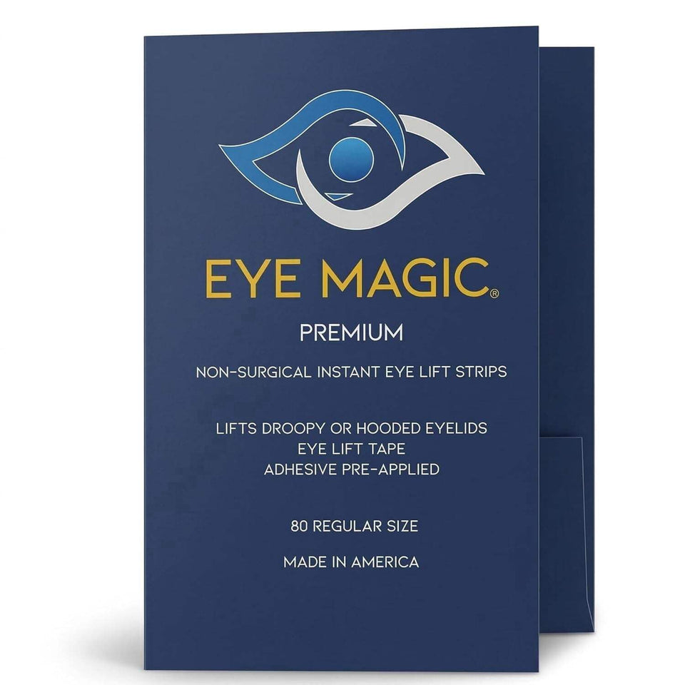 Eye Magic Premium Eye Lift Strips refill pack for medium lids with hypoallergenic adhesive.