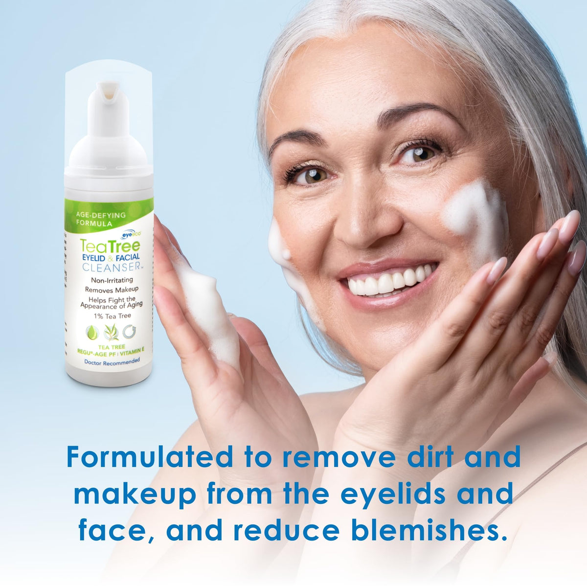 EyeEco chamomile and shea butter formula for hydrating, soothing skin.