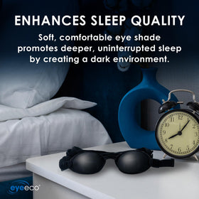 EYEECO Onyix adjustable strap silicone mask for a secure, customizable fit.