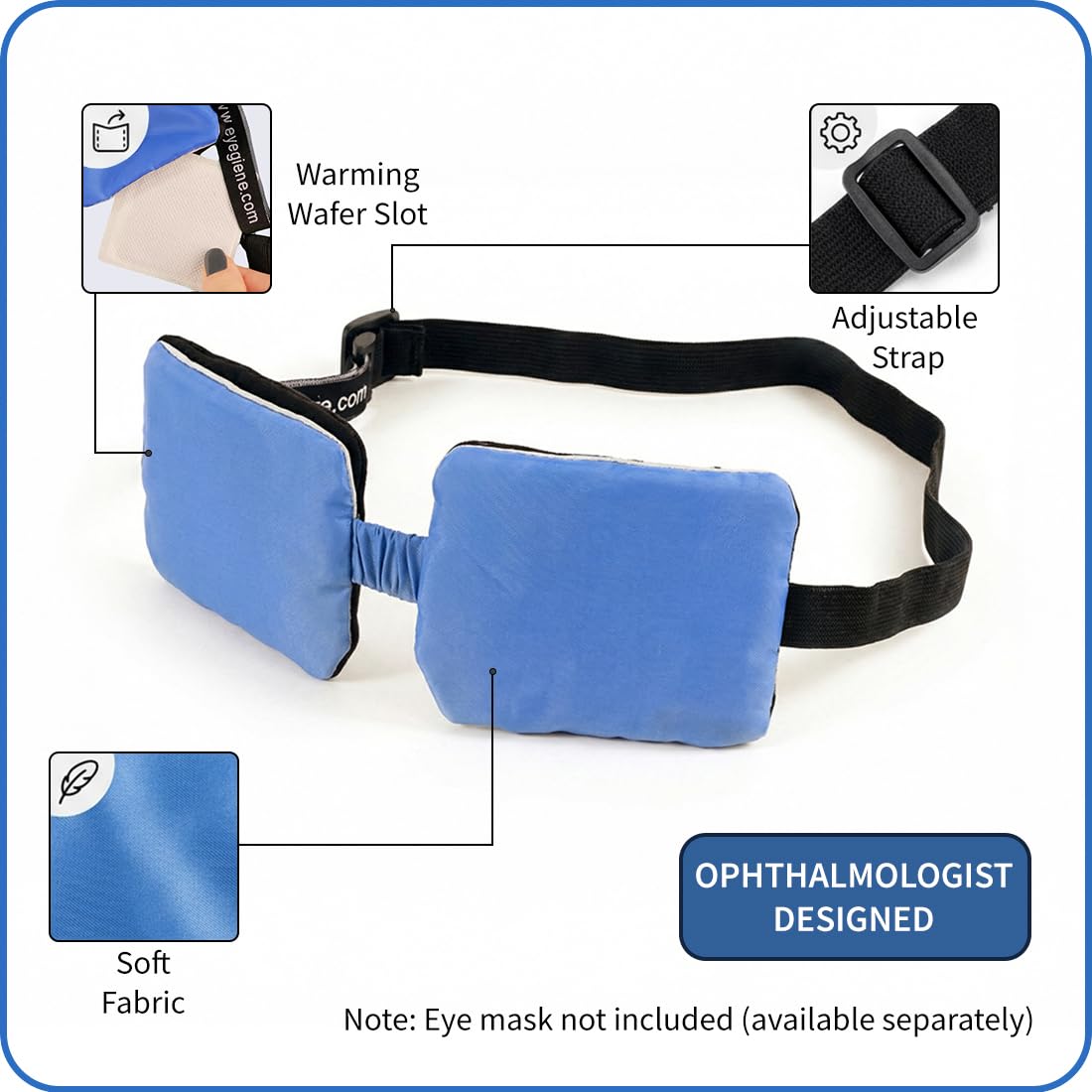 EyeGiene eye mask with soft fabric for gentle, lasting comfort.
