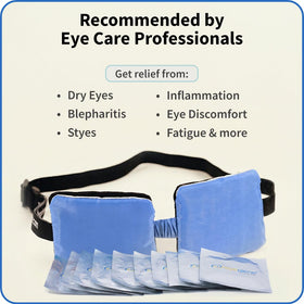 EyeGiene adjustable strap ensures a snug, even heat distribution.