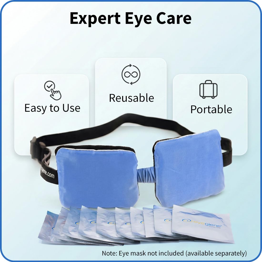 EyeGiene portable relief for dry eyes during travel.
