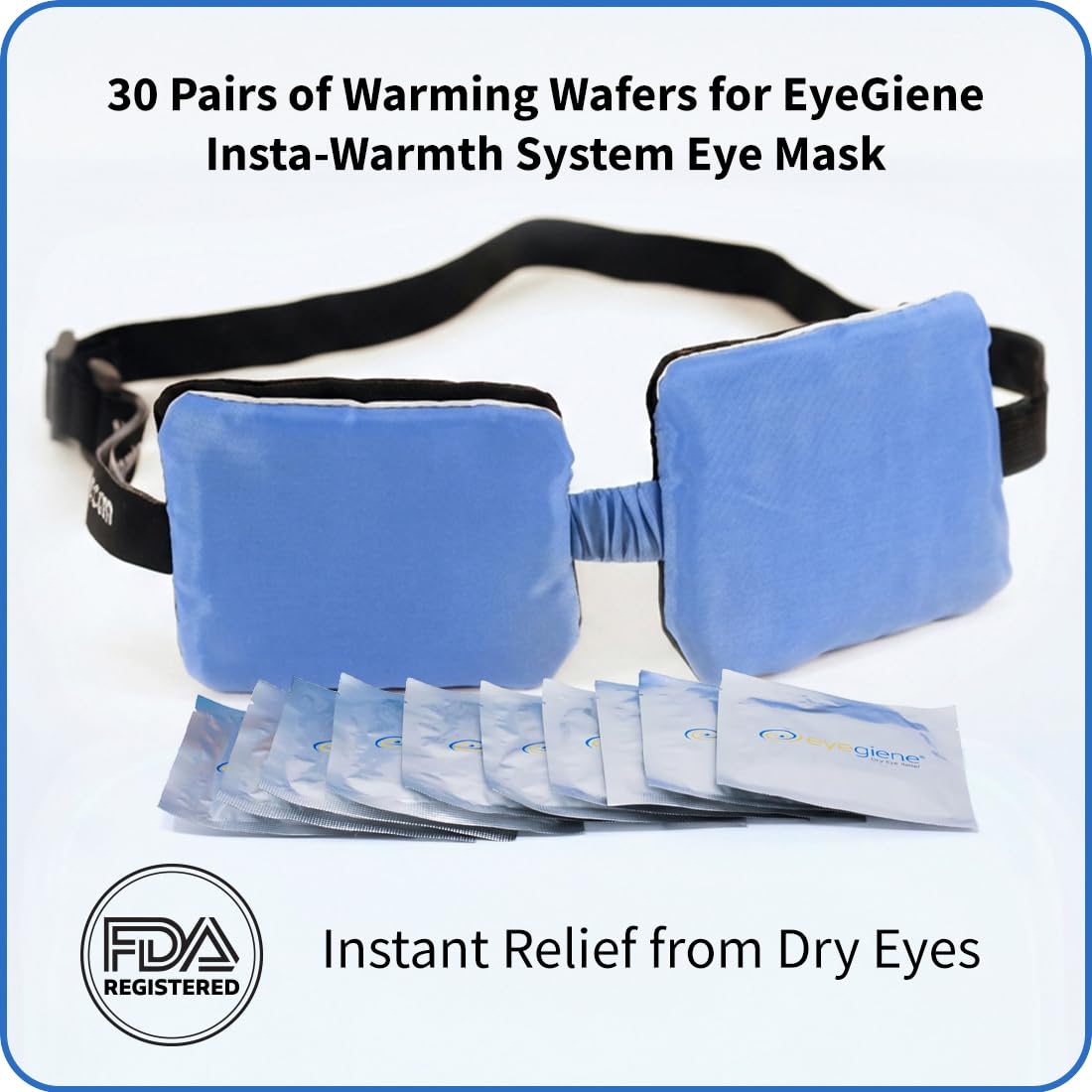 EyeGiene warming wafer closeup: compact heat technology ready to use.