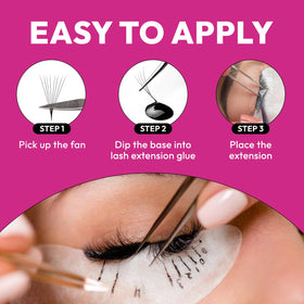 Eyesy Lash case holds 480–530 fans for bulk sessions