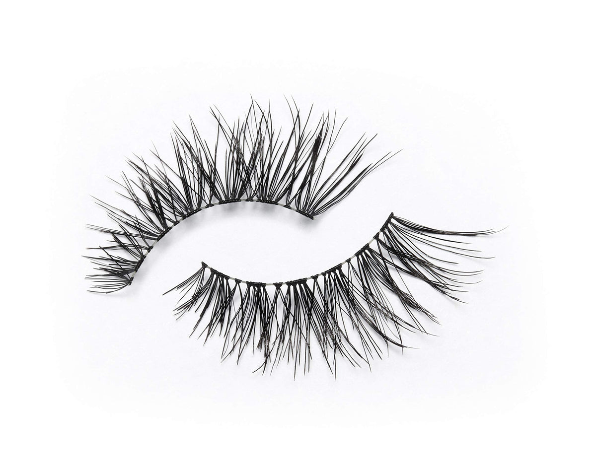 Eylure Fluttery Light 008 twisty lashes add texture for a playful vibe.