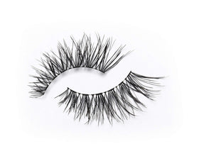 Eylure Fluttery Light 008 twisty lashes add texture for a playful vibe.