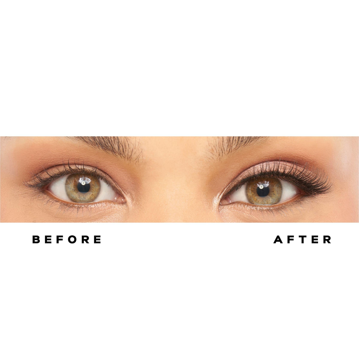 Eylure Luxe Ruby lashes worn for soft wispy daytime glamour.