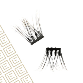 Eylure Underlash lashes on eye provide seamless blend with real lashes