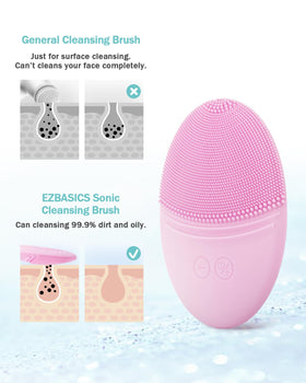 EZBASICS silicone exterior for hygienic daily cleansing on all skin types