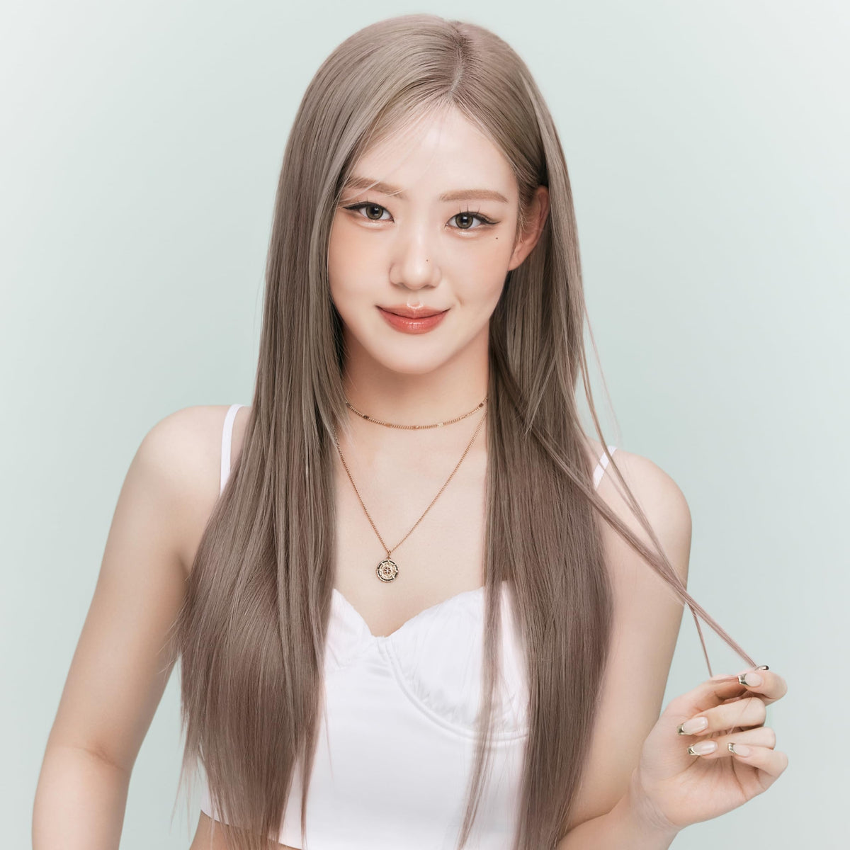 eZn Pudding Hair Dye Ash Beige all-in-one kit image emphasizes convenience.