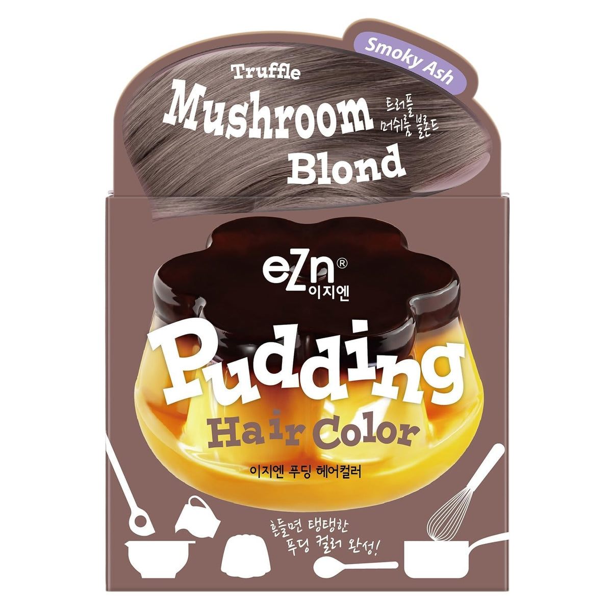 eZn Mushroom Blond pudding dye application for even home coverage