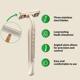 EZTAT2 EZ Disposable Razor eco friendly design for sustainable grooming