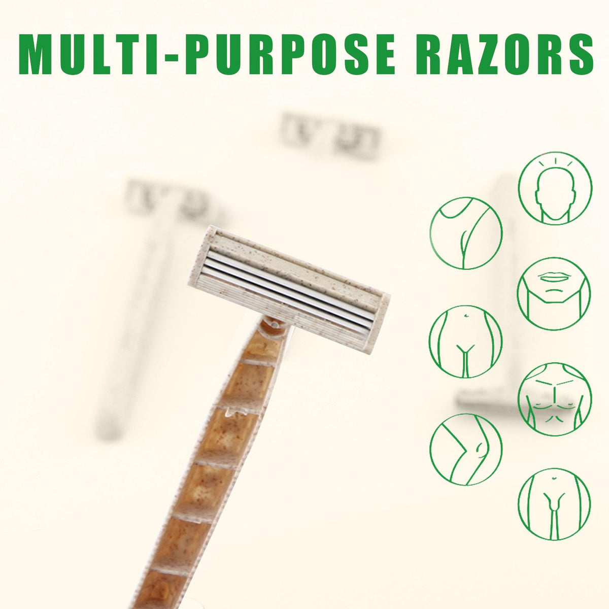 EZTAT2 EZ Disposable Razor smooth legs with minimal irritation
