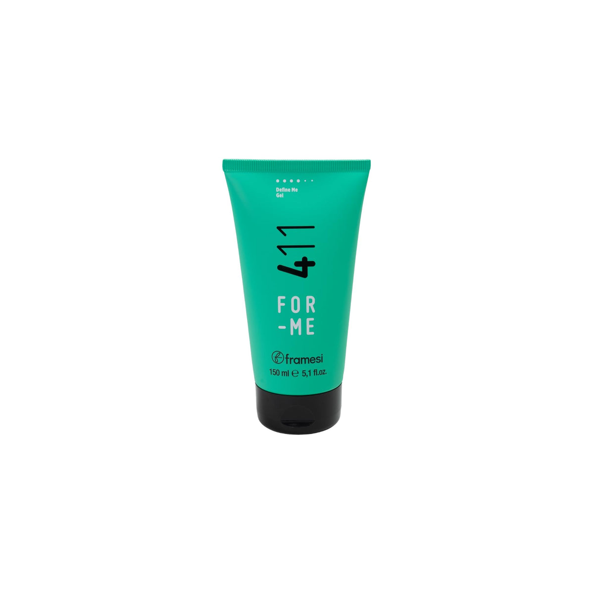 F Framesi For-Me 411 Define Me Gel pack shot shows strong hold and polished finish.