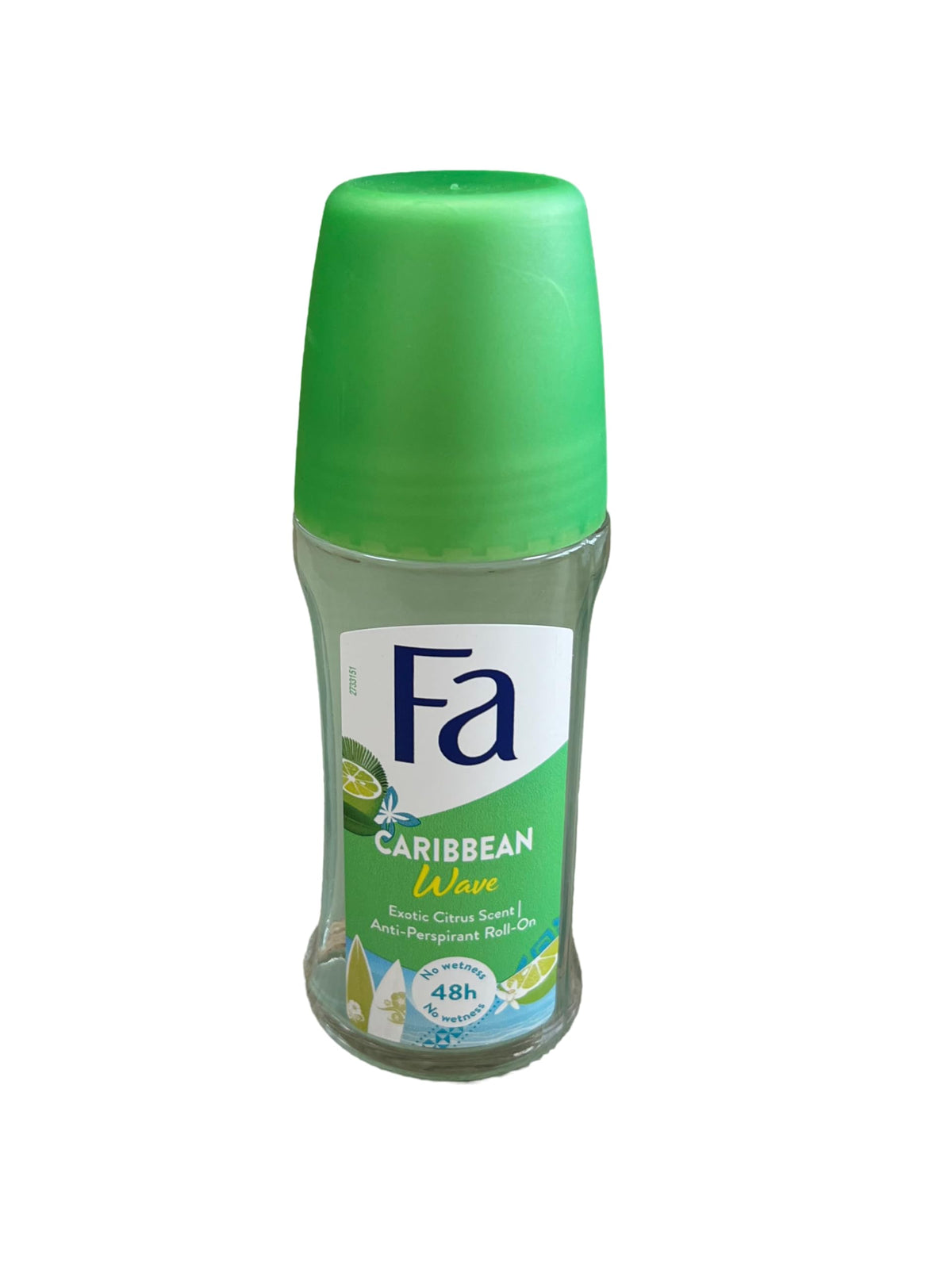 Fa Caribbean Lemon roll-on packaging showing three-pack for daily freshness