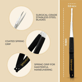 Fab Brows Eyebrow Trimmers cleaning wipe-ready blades