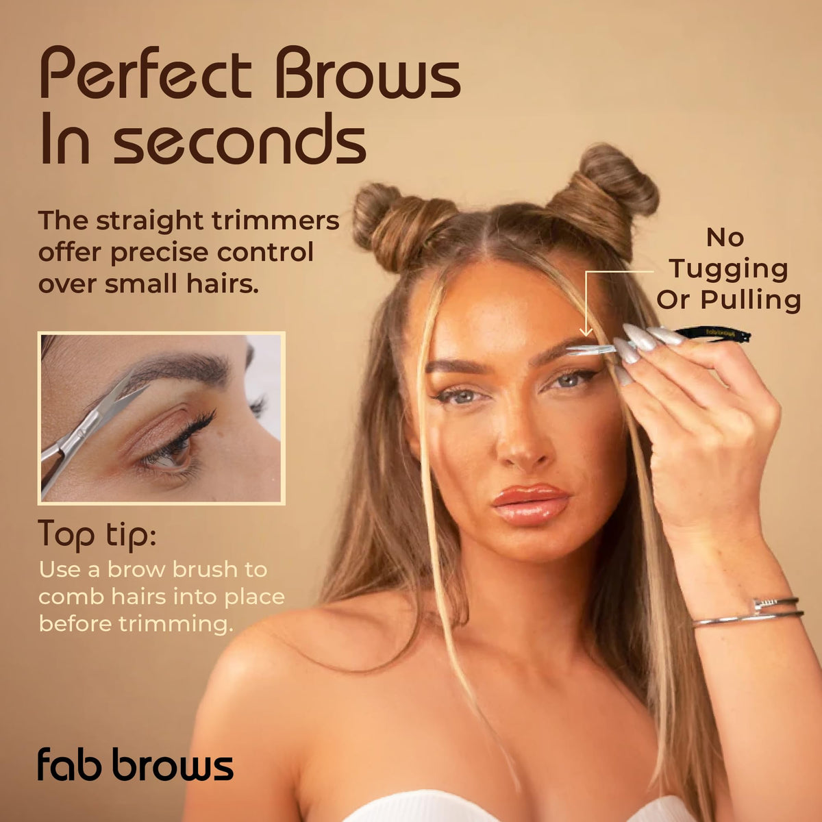 Fab Brows Eyebrow Trimmers lash scissors use demonstration