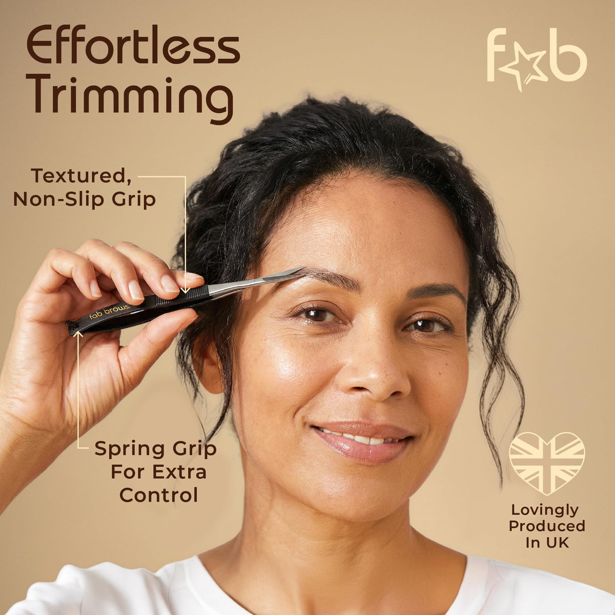 Fab Brows Eyebrow Trimmers spring mechanism for control