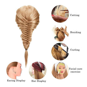 FABA mannequin head braiding practice for intricate styles