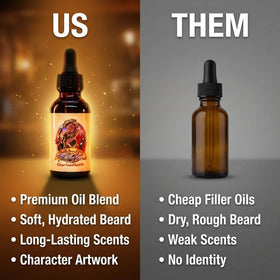 Fable Beard Co Castor oil improves conditioning for easy styling