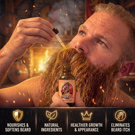 Fable Beard Co Coconut oil adds natural shine and helps prevent breakage