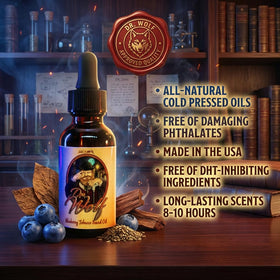 Dr. Wolf blueberry note highlighting fresh berry aroma for daytime wear
