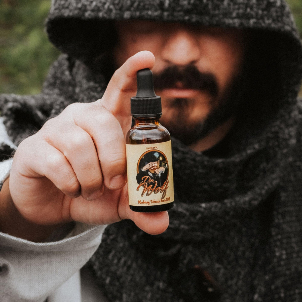 Fable Beard Co. Dr. Wolf with jojoba oil for conditioning and softness