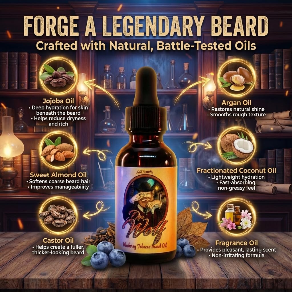 Dr. Wolf mahogany note image suggesting rich, earthy scent