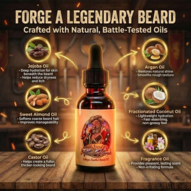 Fable Beard Co Mystical amber essence provides a cozy, inviting finish for beards