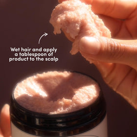 Fable & Mane Neem and ginger close-up shows anti-fungal, soothing formula.