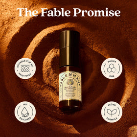 Fable & Mane packaging and logo on eco-friendly box.