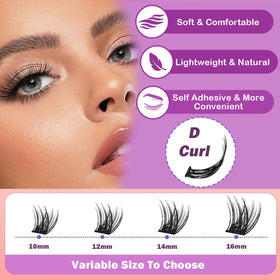 Fablosslashes no glue needed allows fast, mess-free application.