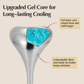 Fabludo mermaid-tail curve highlights ergonomic design for precise jawline contouring.