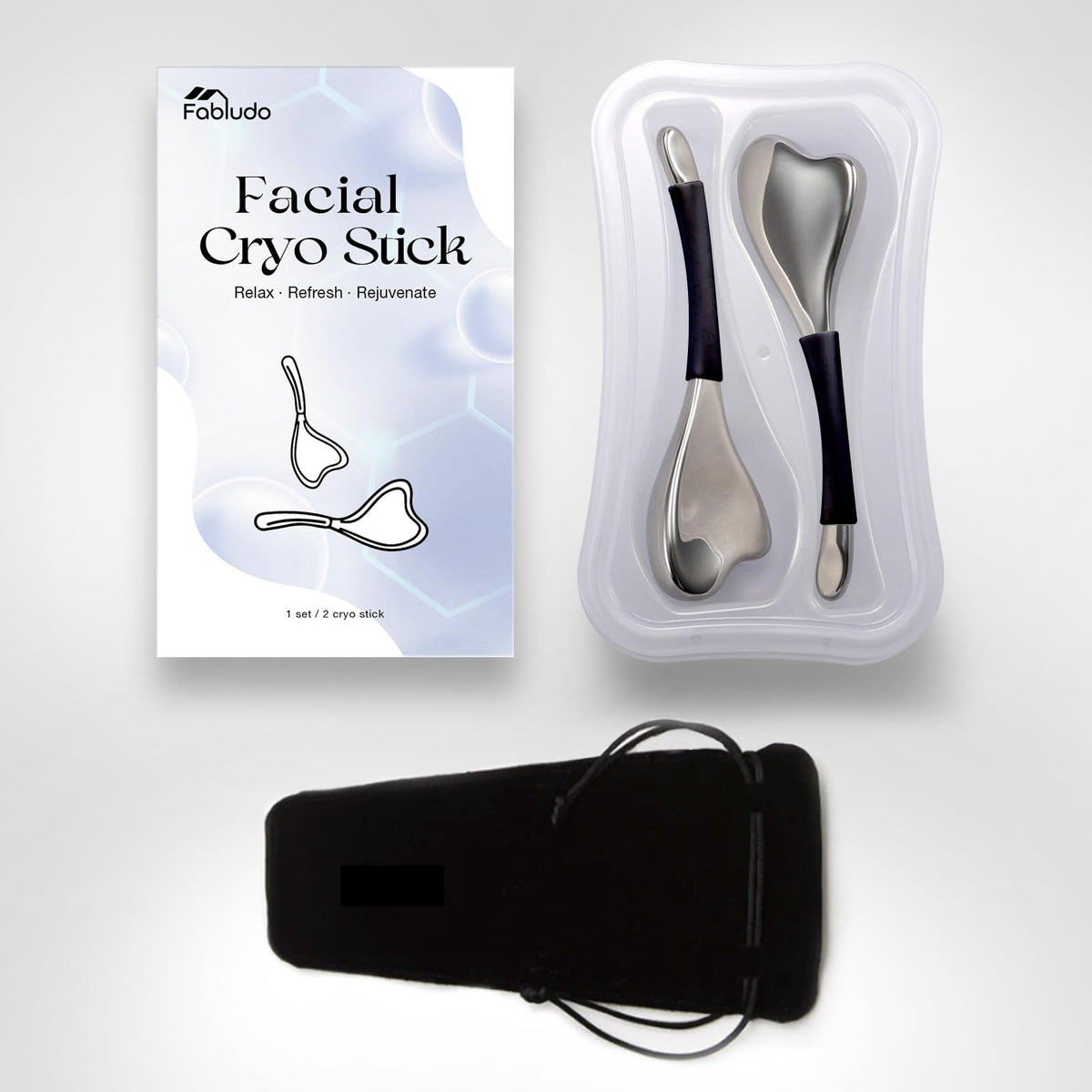 Fabludo minimalist design, lightweight tool for daily skincare.
