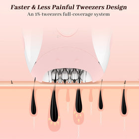 FabMay Beauty epilator with LED light for precise visibility during use