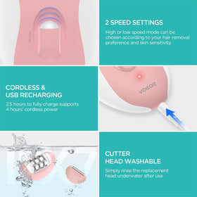FabMay Beauty epilator for legs removes fine to stubborn hair